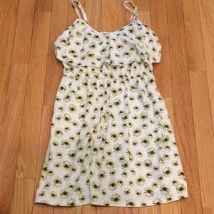 American Rag cream daisy floral mini dress. Size XS.
